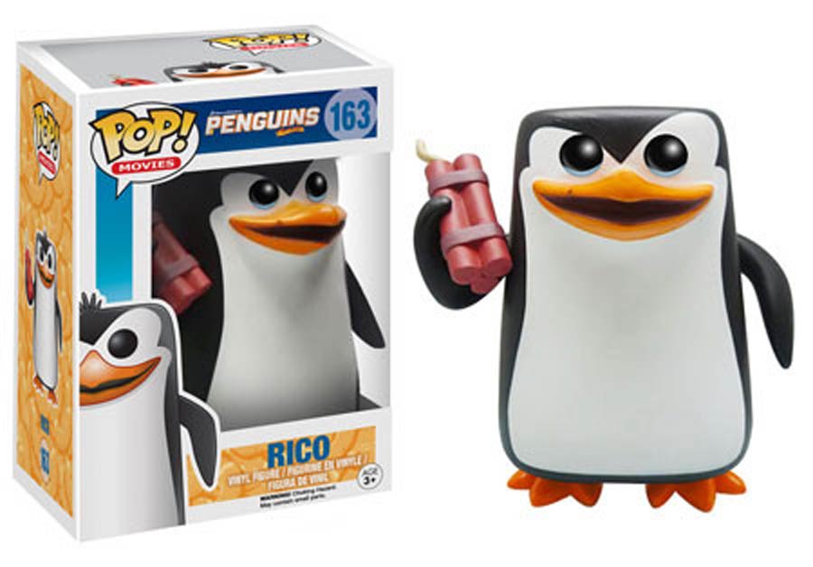 POP Movies 163 Penguins Of Madagascar Rico Vinyl Figure