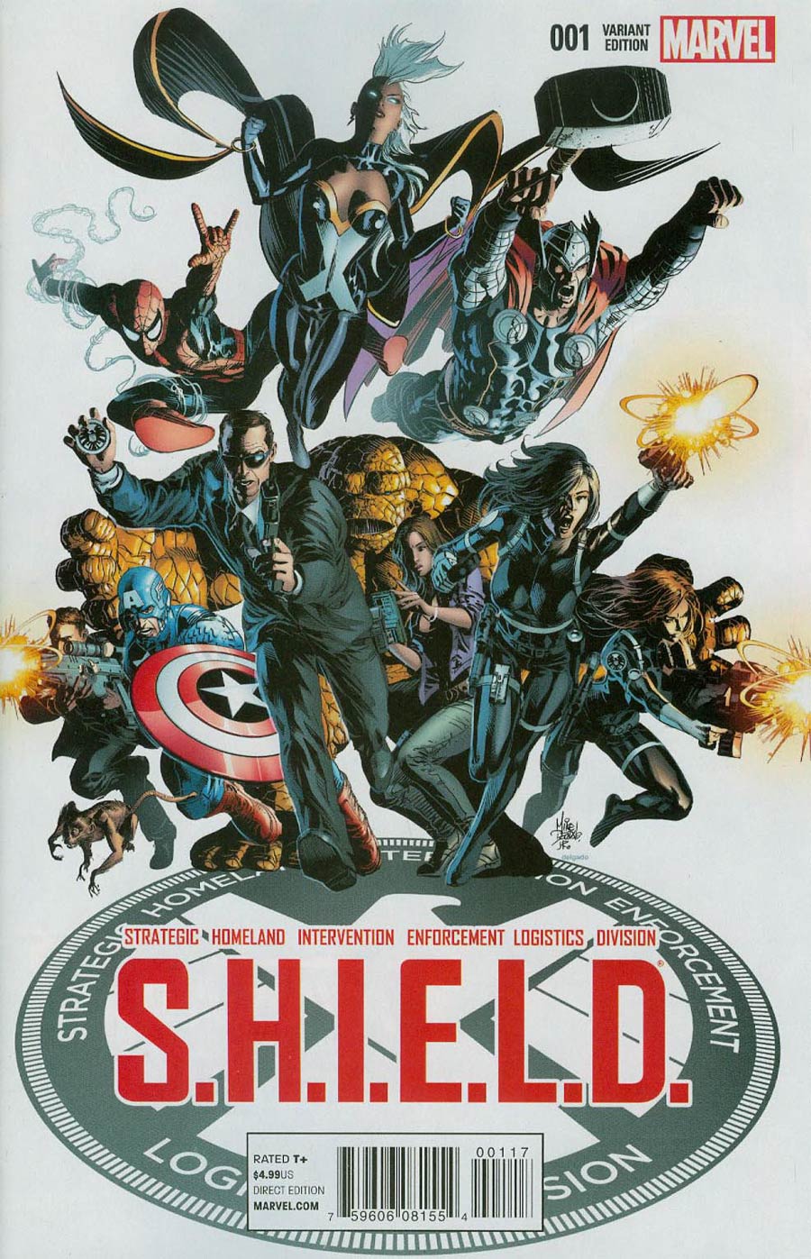 S.H.I.E.L.D. Vol 4 #1 Cover L Incentive Mike Deodato Jr Variant Cover