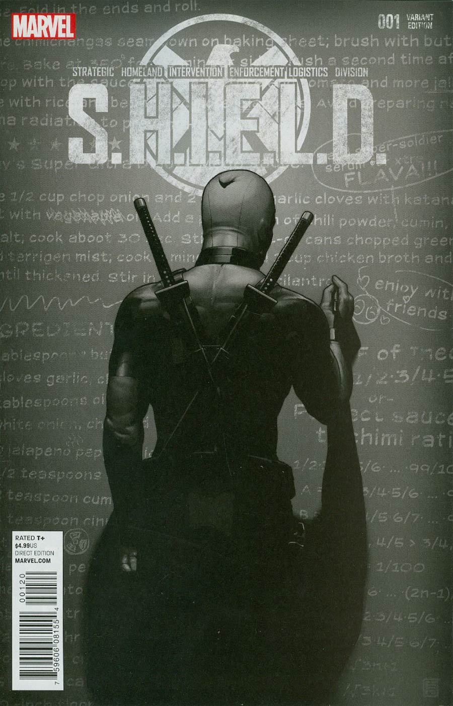 S.H.I.E.L.D. Vol 4 #1 Cover M Incentive Deadpool Party Sketch Cover
