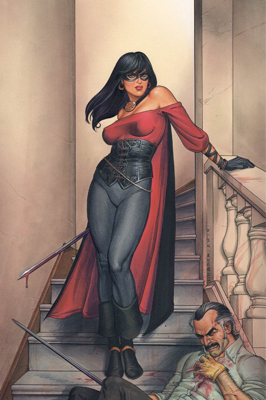 Lady Zorro #4 Cover C High-End Joseph Michael Linsner Virgin Art Ultra-Limited Variant Cover (ONLY 50 COPIES IN EXISTENCE!)