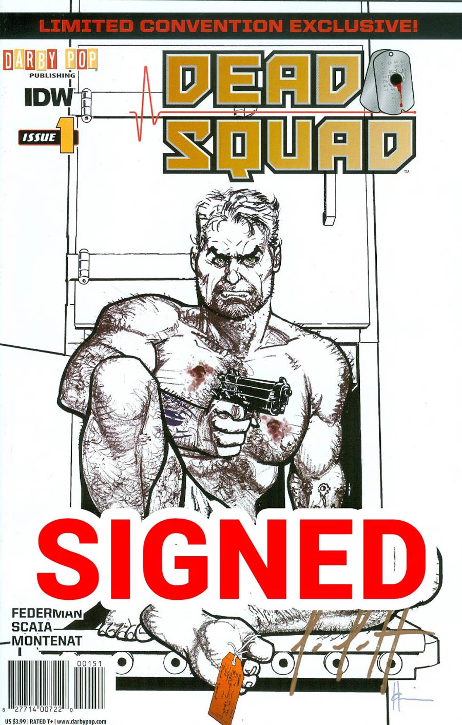 Dead Squad #1 Cover C Limited Convention Exclusive Howard Chaykin Sketch Cover Signed By Howard Chaykin & Michael Montenat