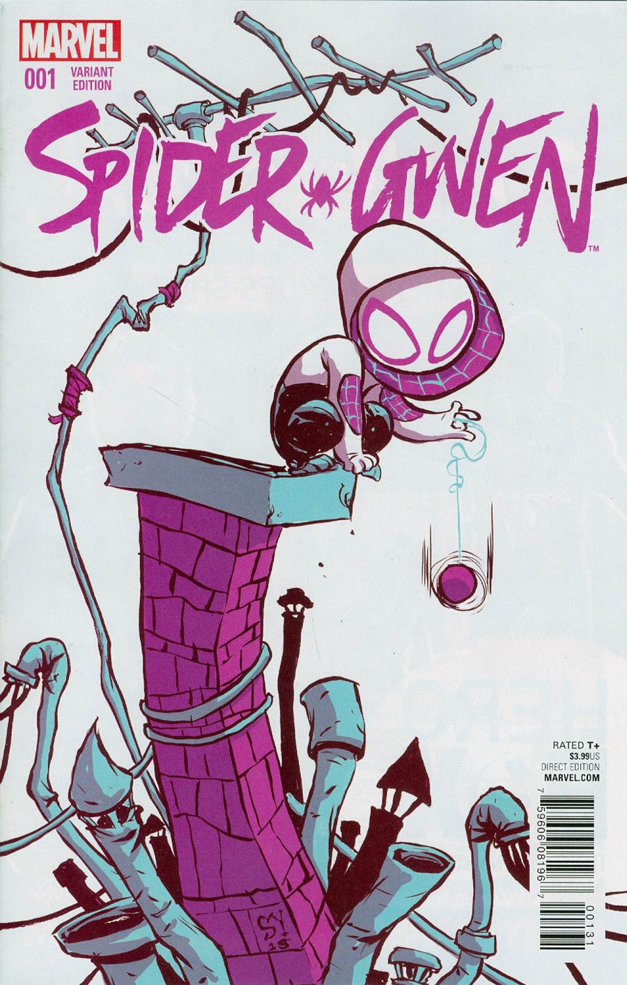 Spider-Gwen #1 Cover F Variant Skottie Young Baby Cover