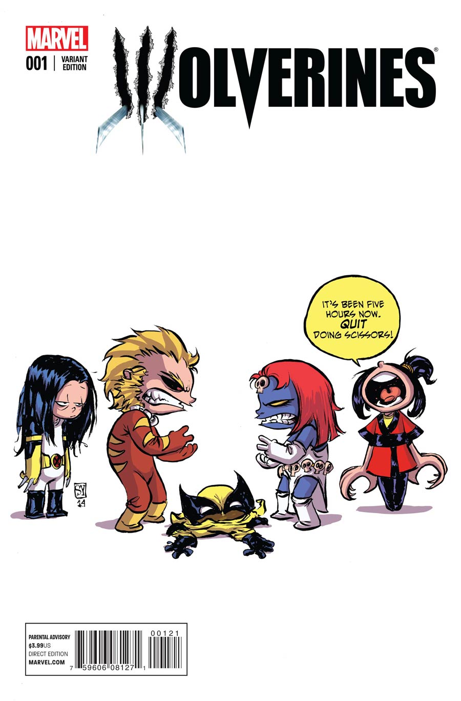 Wolverines #1 Cover B Variant Skottie Young Baby Cover