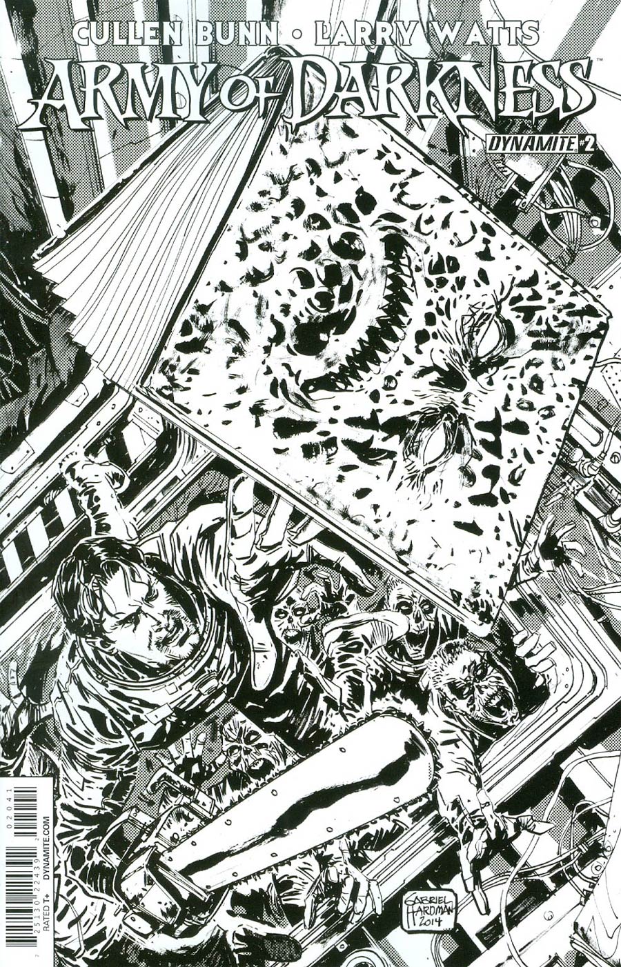 Army Of Darkness Vol 4 #2 Cover D Incentive Gabriel Hardman Black & White Cover