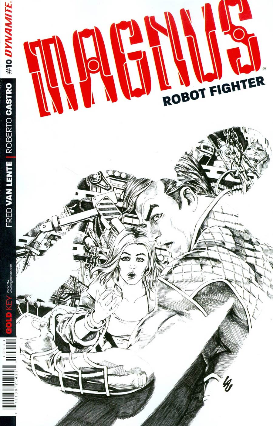 Magnus Robot Fighter Vol 4 #10 Cover C Incentive Jonathan Lau Black & White Cover