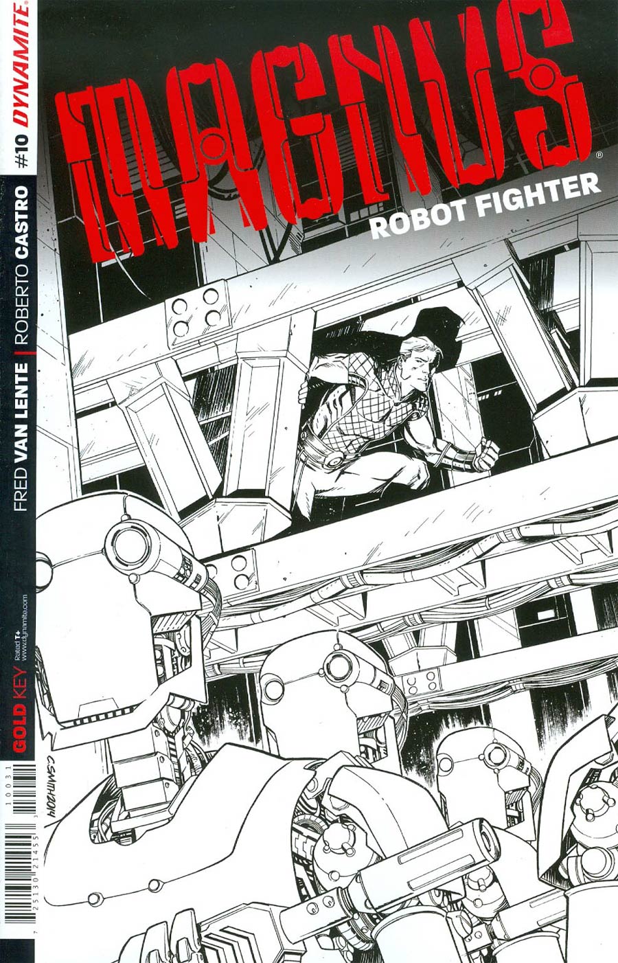 Magnus Robot Fighter Vol 4 #10 Cover D Incentive Cory Smith Black & White Cover