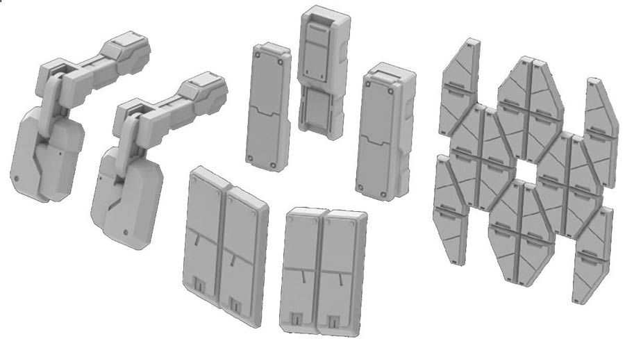 Gundam Builders Parts HD Kit -  Box of 12 Units - #33 MS Armor 01