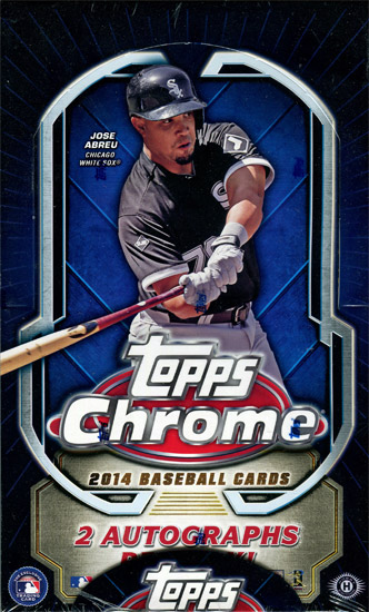 Topps 2014 Chrome Baseball Trading Cards Jumbo Pack