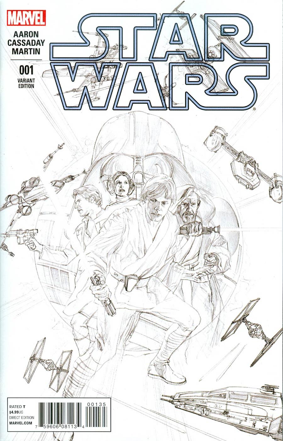 Star Wars Vol 4 #1 Cover T Incentive Alex Ross Sketch Variant Cover