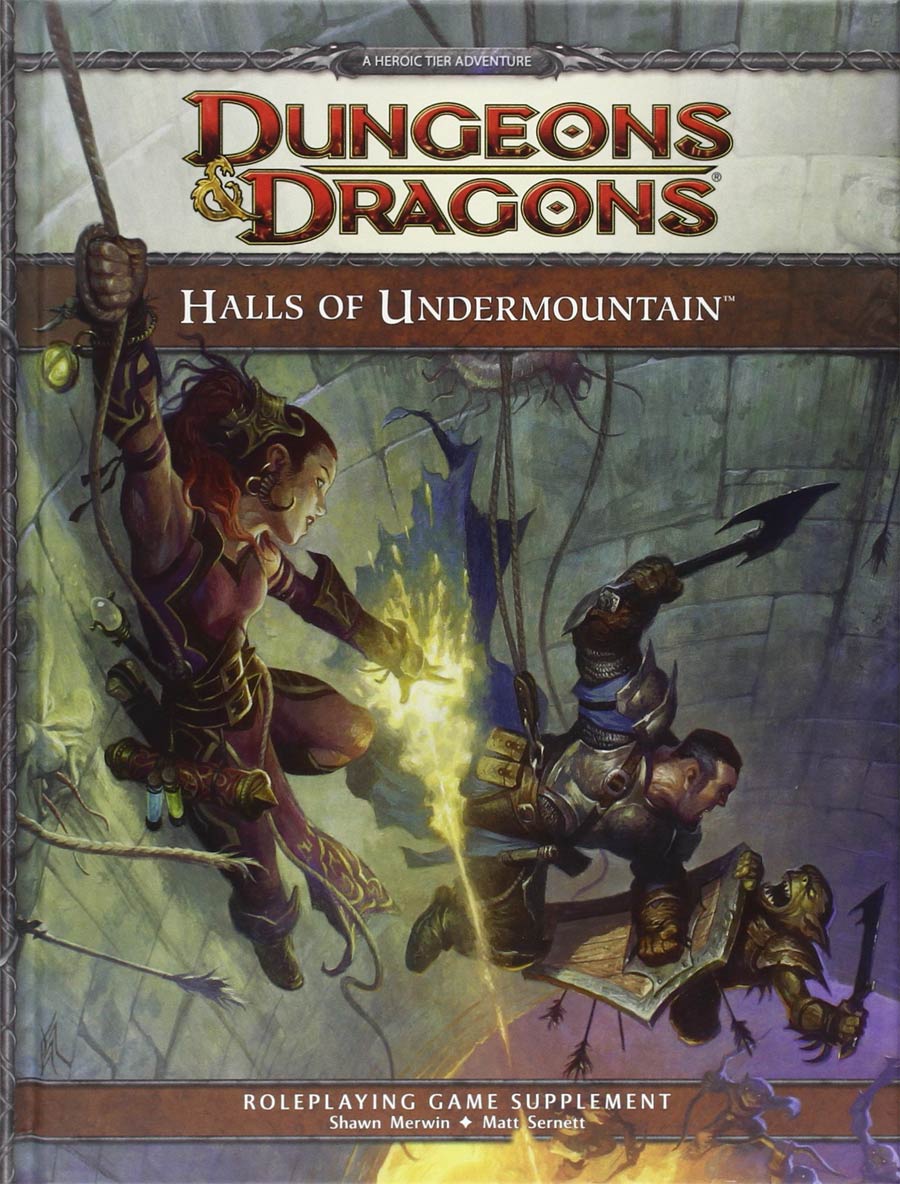 Dungeons & Dragons Role Playing Game Supplement Halls Of Undermountain HC