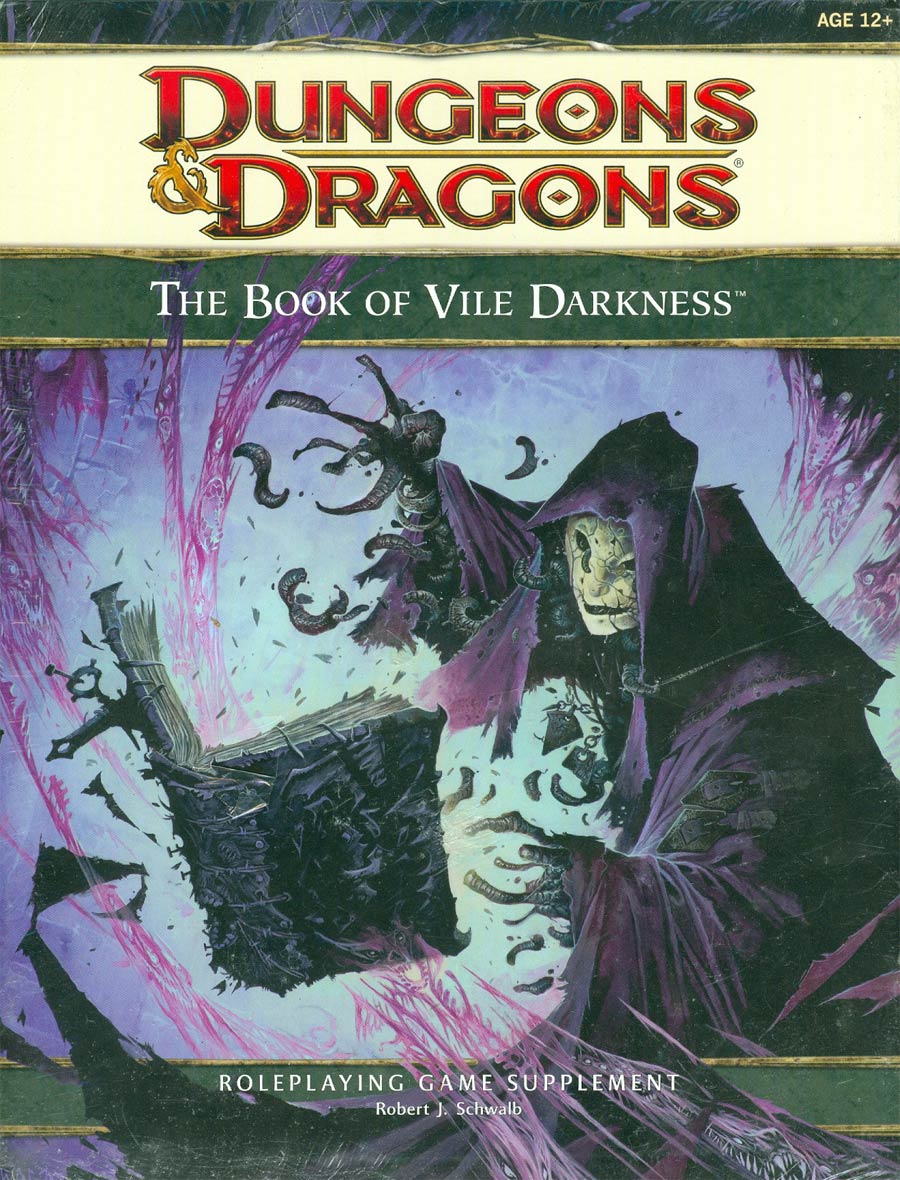 Dungeons & Dragons Role Playing Game Supplement Book Of Vile Darkness TP