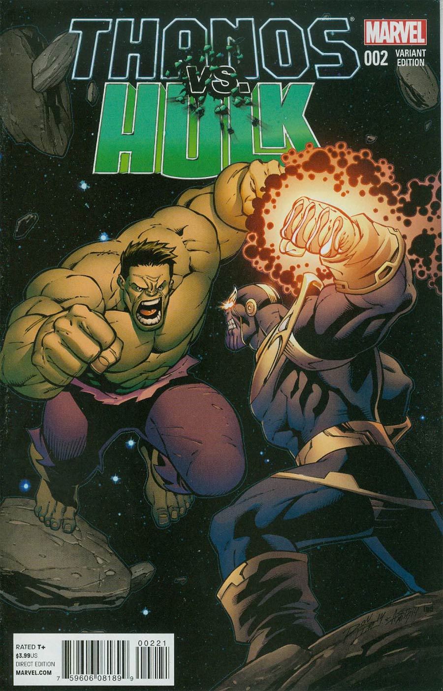 Thanos vs Hulk #2 Cover B Incentive Ron Lim Variant Cover