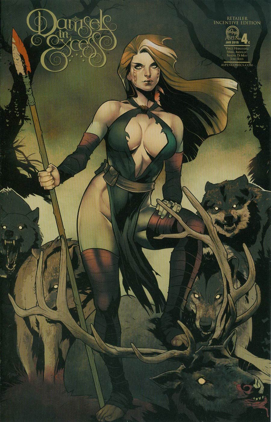Damsels In Excess #4 Cover C Incentive Elizabeth Torque Variant Cover