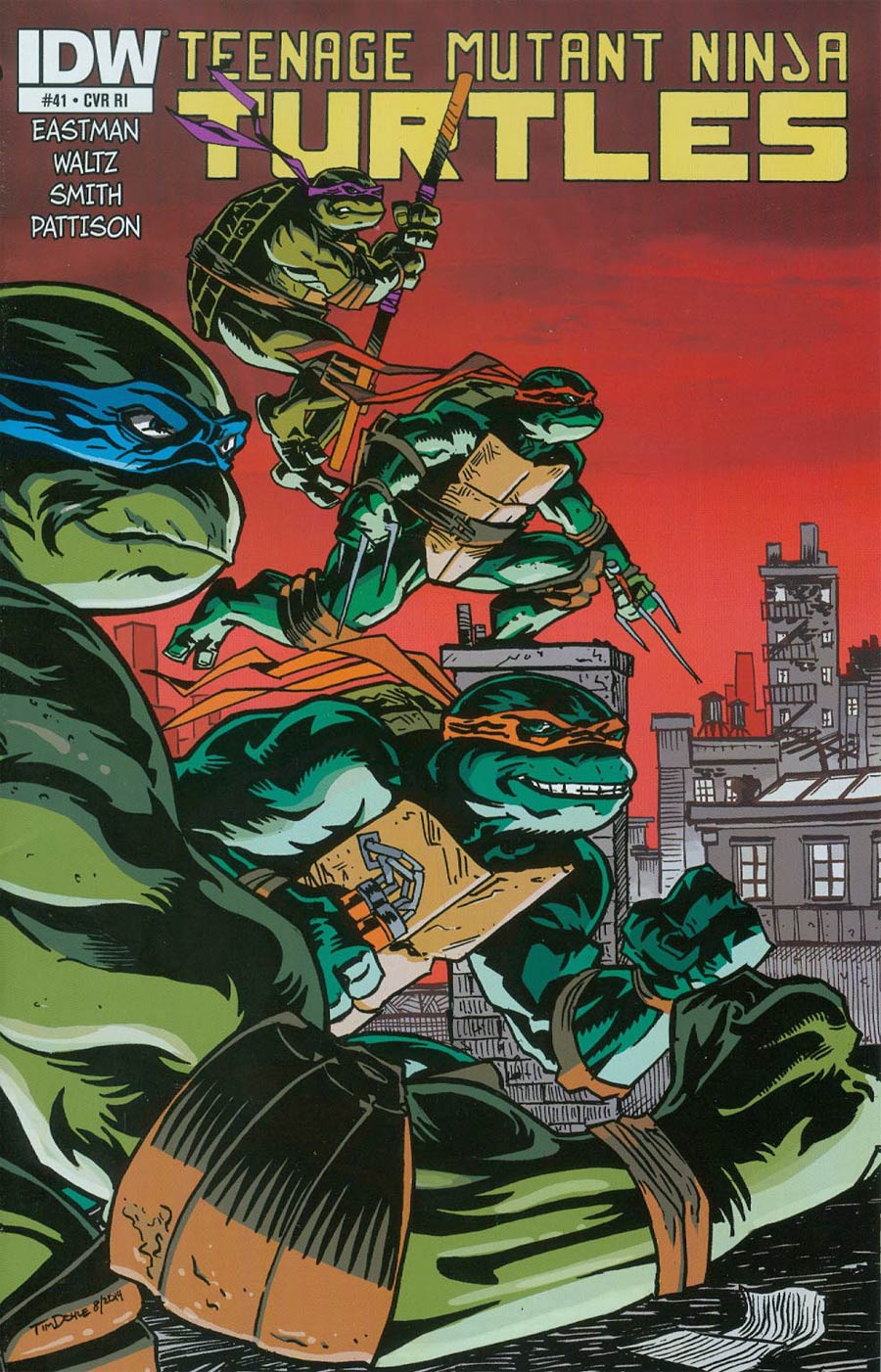 Teenage Mutant Ninja Turtles Vol 5 #41 Cover C Incentive Tim Daley Variant Cover