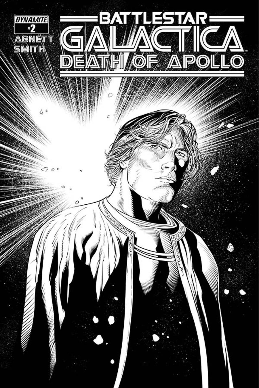 Battlestar Galactica Death Of Apollo #2 Cover F Incentive Ardian Syaf Black & White Cover