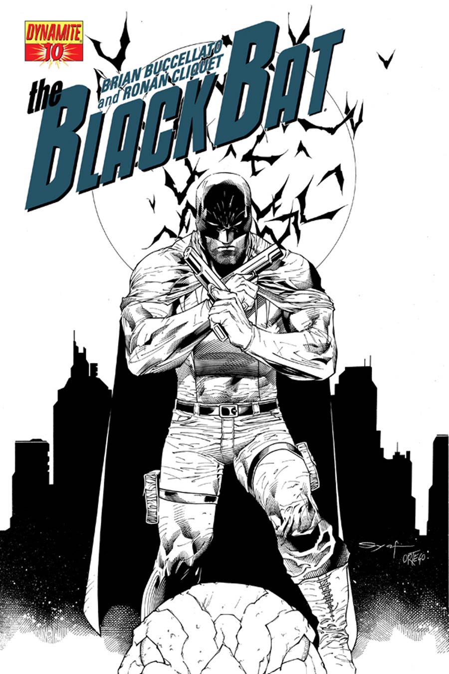Black Bat #10 Cover C High-End Ardian Syaf Black & White Ultra-Limited Variant Cover (ONLY 50 COPIES IN EXISTENCE!)