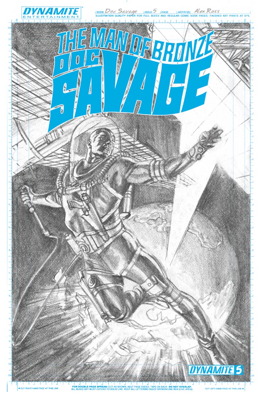 Doc Savage Vol 5 #5 Cover D High-End Alex Ross Art Board Ultra-Limited Variant Cover (ONLY 25 COPIES IN EXISTENCE!)
