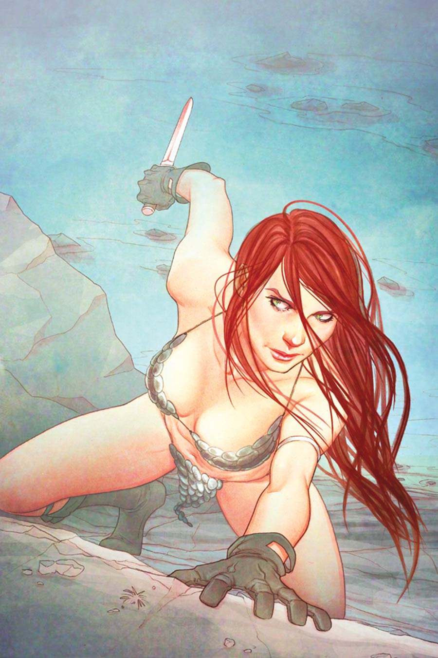 Red Sonja Vol 5 #9 Cover F High-End Jenny Frison Virgin Art Ultra-Limited Variant Cover (ONLY 50 COPIES IN EXISTENCE!)