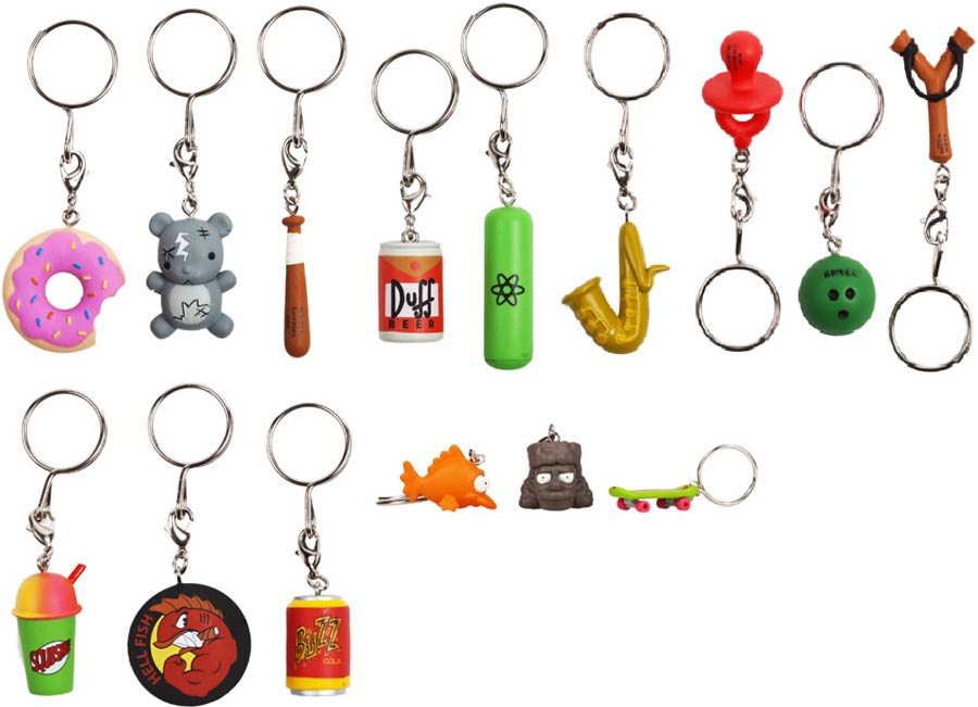 Simpsons 25th Anniversary Keychain Blind Mystery Box