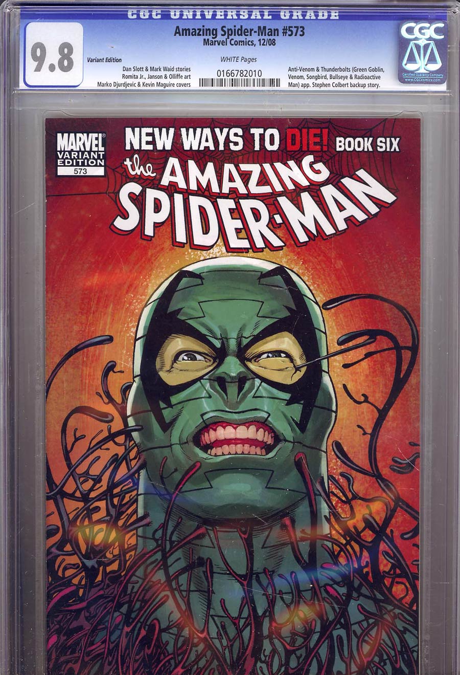 Amazing Spider-Man Vol 2 #573 Variant Kevin Maguire Cover CGC 9.8