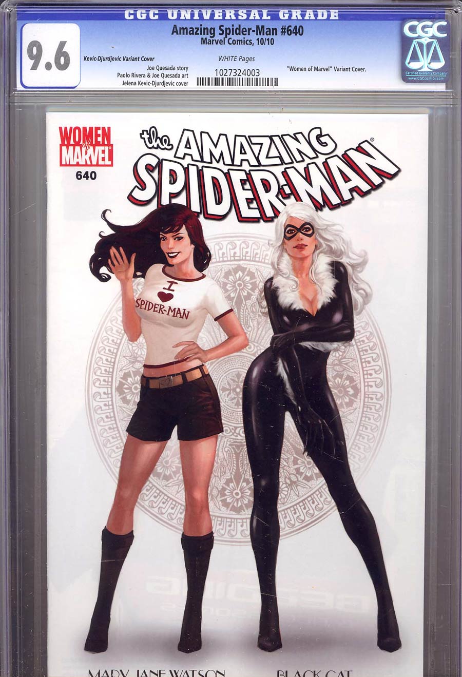 Amazing Spider-Man Vol 2 #640 Cover E CGC 9.6 Variant Women Of Marvel Cover