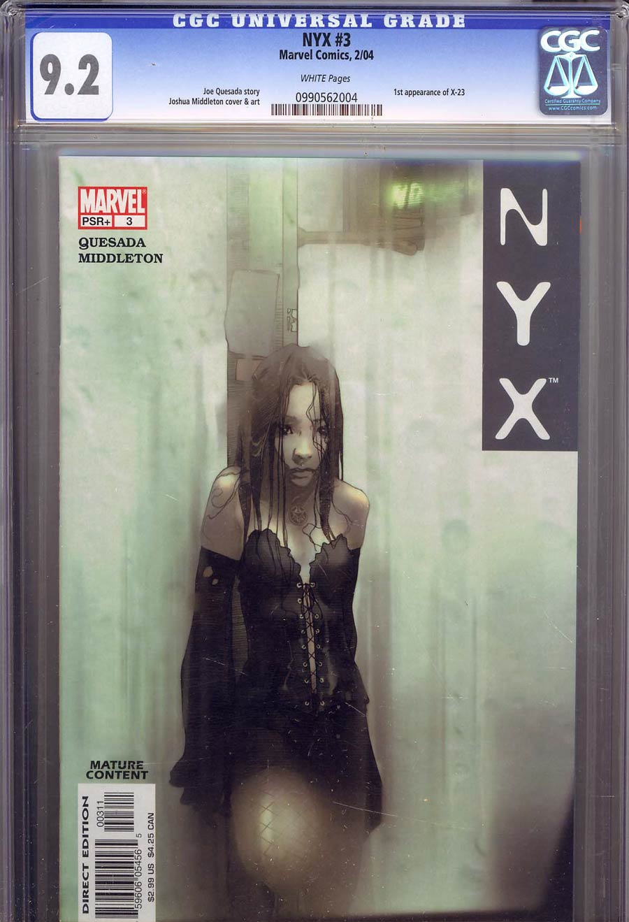 NYX #3 Cover C CGC 9.2