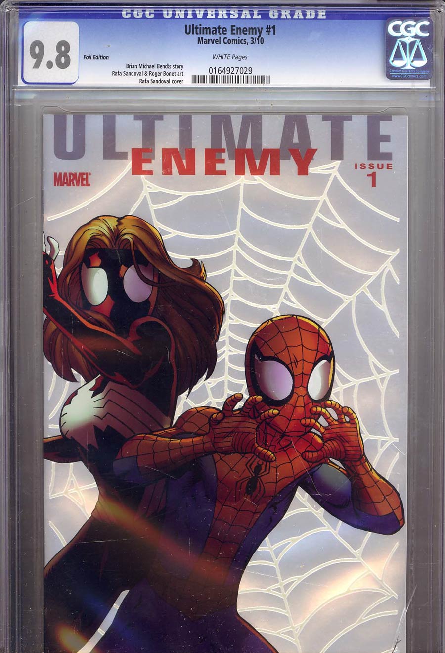 Ultimate Comics Enemy #1 Incentive Rafa Sandoval Foilogram Variant Cover CGC 9.8