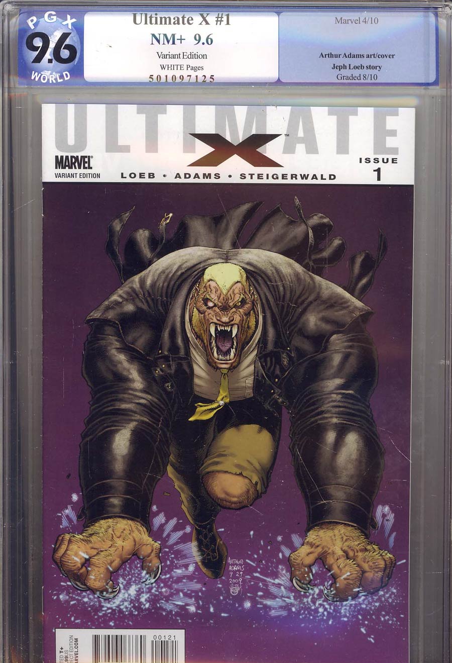 Ultimate Comics X #1 Incentive Art Adams Villain Variant Cover PGX 9.6