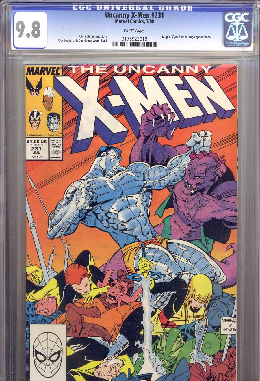 Uncanny X-Men #231 Cover B CGC 9.8