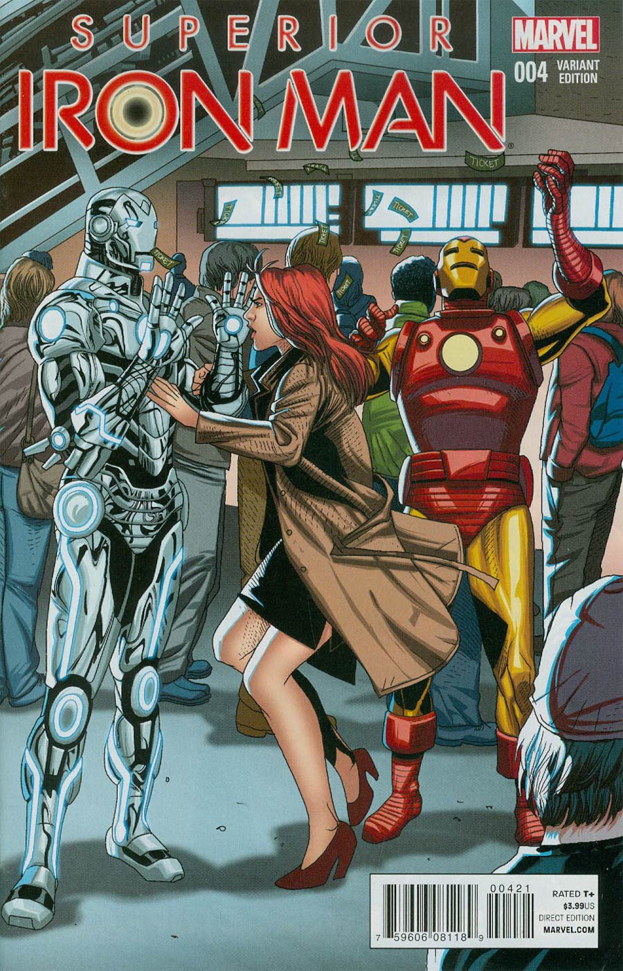 Superior Iron Man #4 Cover B Incentive Welcome Home Variant Cover