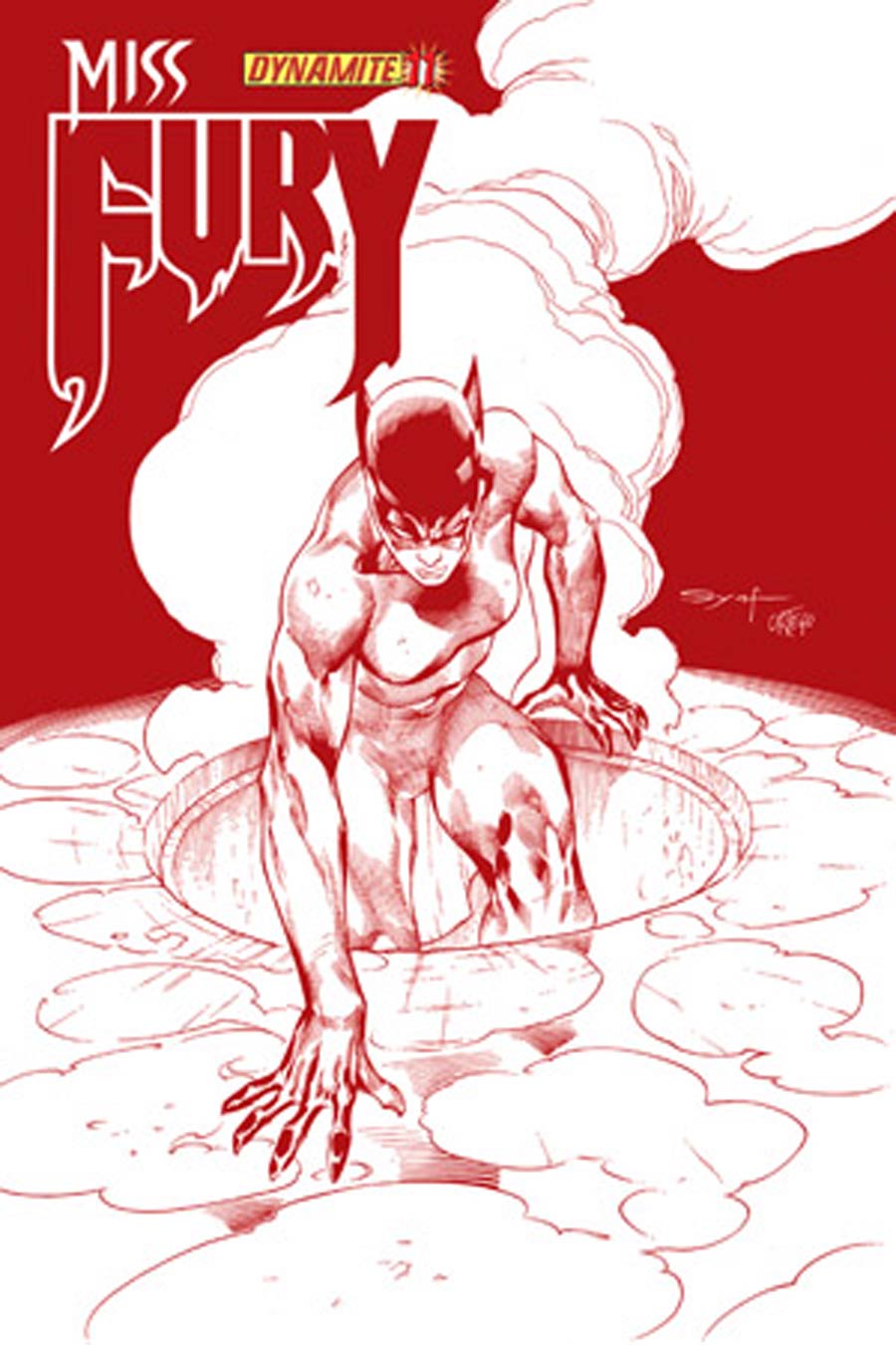 Miss Fury Vol 2 #11 Cover H High-End Ardian Syaf Blood Red Ultra-Limited Variant Cover (ONLY 75 COPIES IN EXISTENCE!)