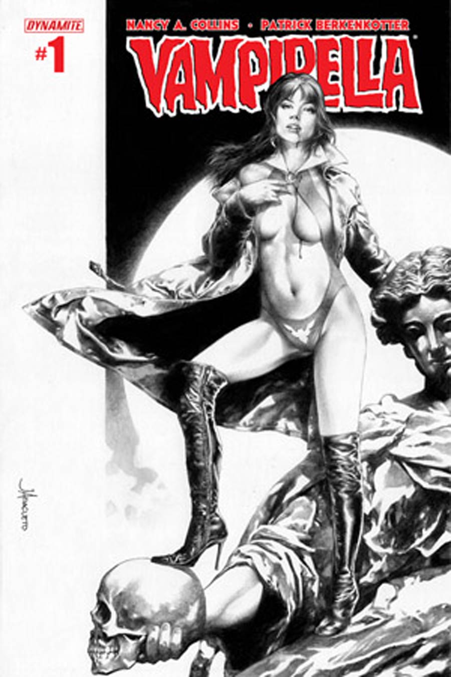 Vampirella Vol 5 #1 Cover T High-End Jay Anacleto Black & White Ultra-Limited Variant Cover