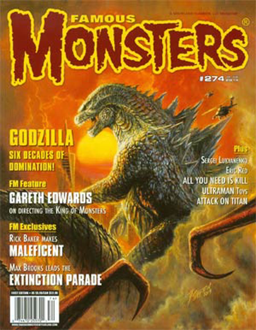 Famous Monsters Of Filmland #274 Newsstand Edition Jul / Aug 2014 Godzilla Cover