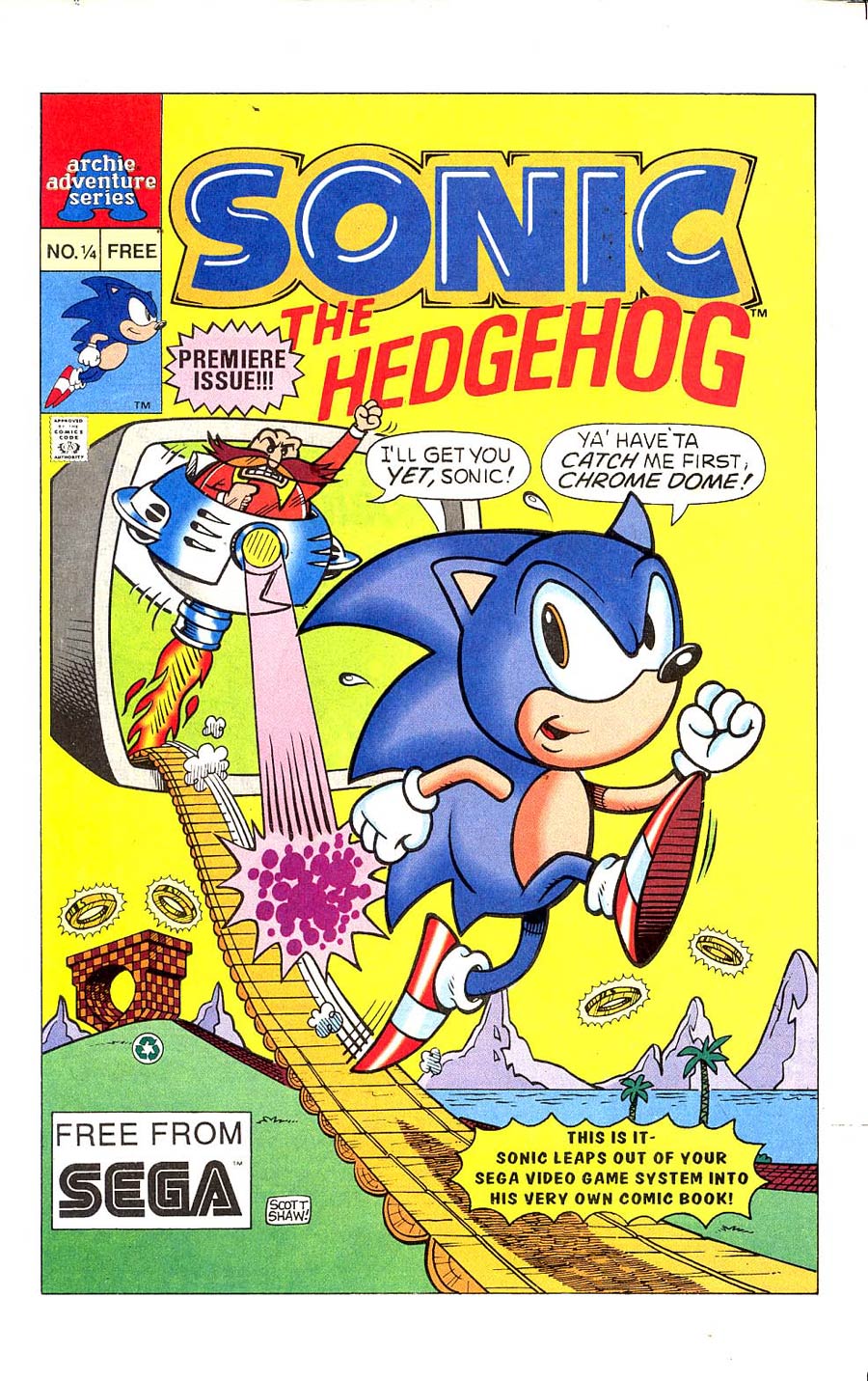 Sonic The Hedgehog #1/4 1st Ptg