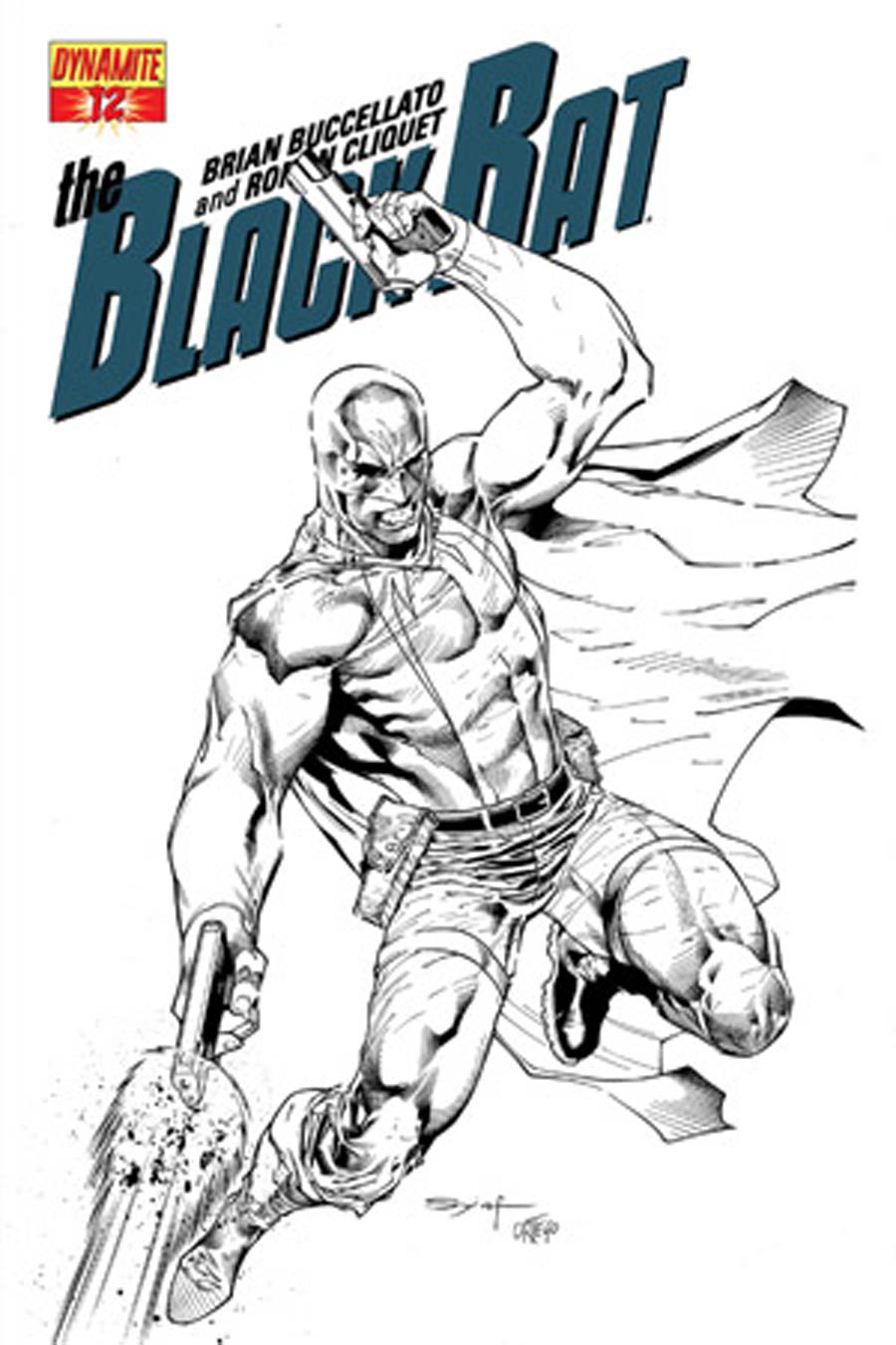 Black Bat #12 Cover C High-End Ardian Syaf Black & White Ultra-Limited Variant Cover (ONLY 50 COPIES IN EXISTENCE!)