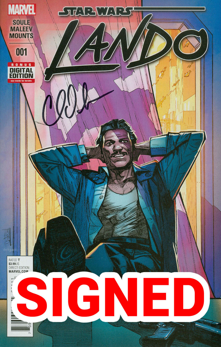Star Wars Lando #1 Cover L Regular Cover Signed By Charles Soule