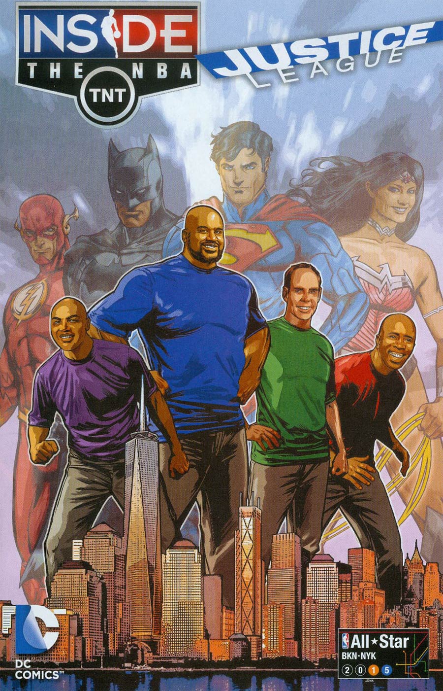 Justice League Goes Inside The NBA All Star 2015