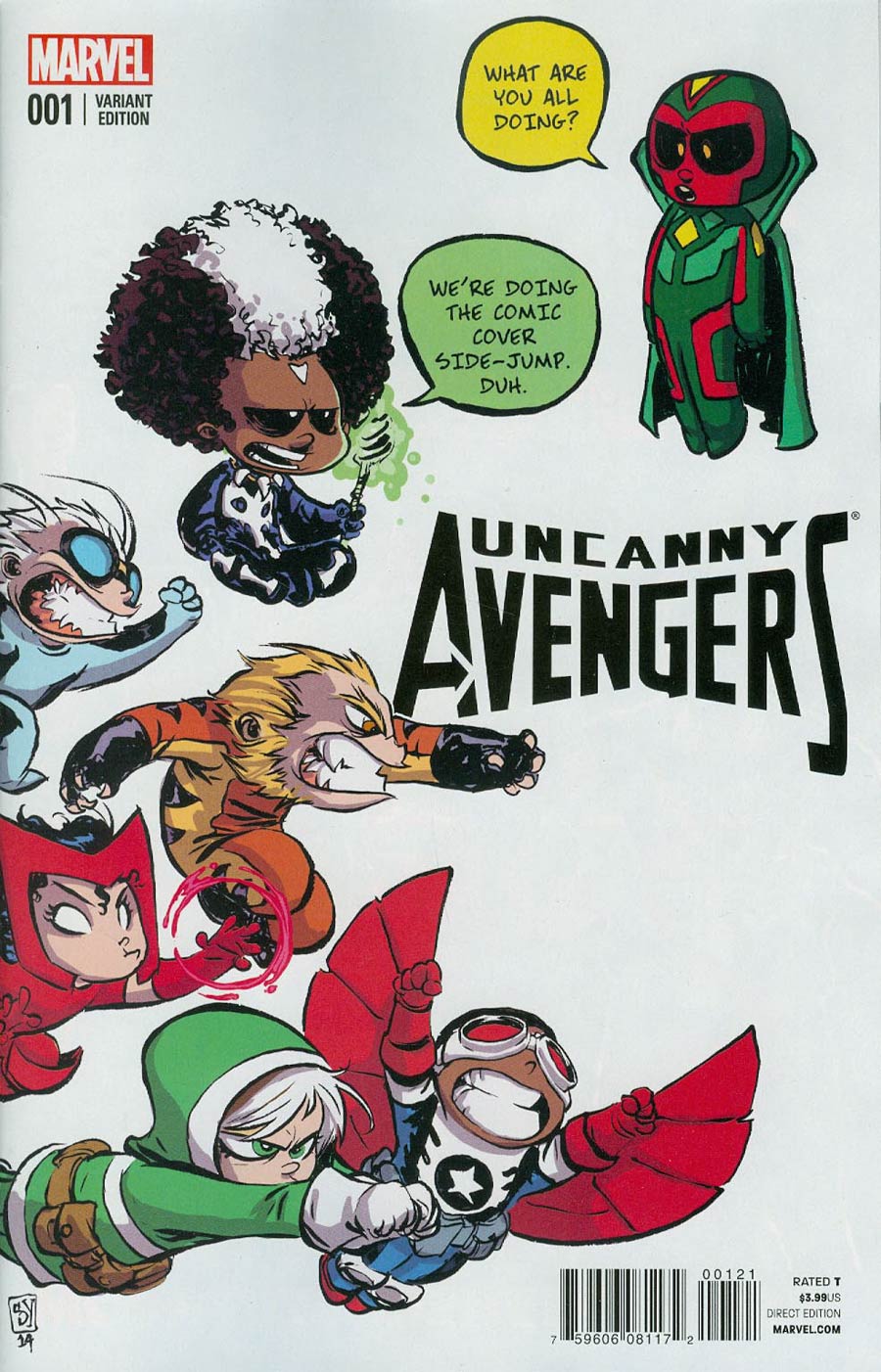 Uncanny Avengers Vol 2 #1 Cover B Variant Skottie Young Baby Cover