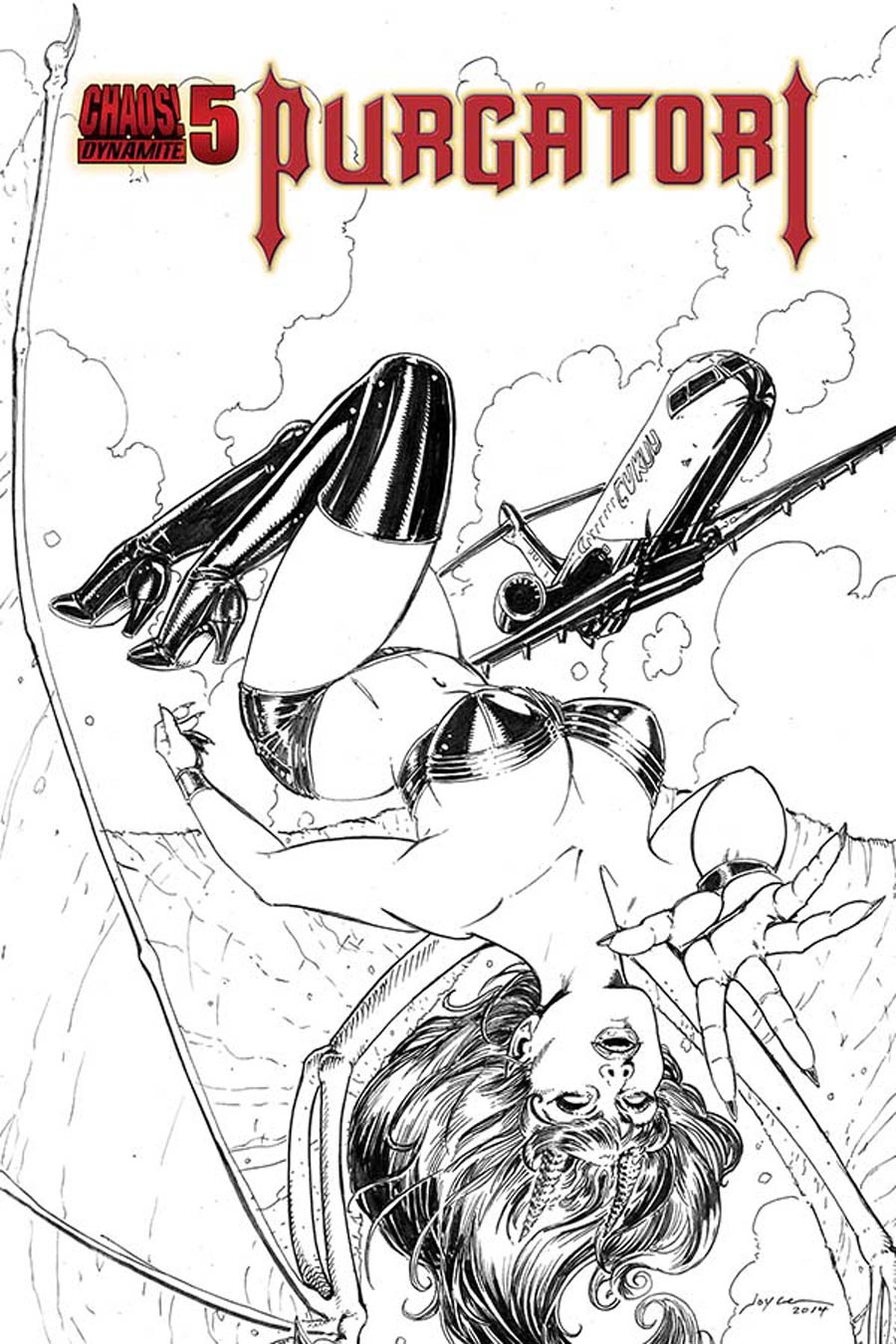 Purgatori Vol 3 #5 Cover E Incentive Joyce Chin Black & White Cover