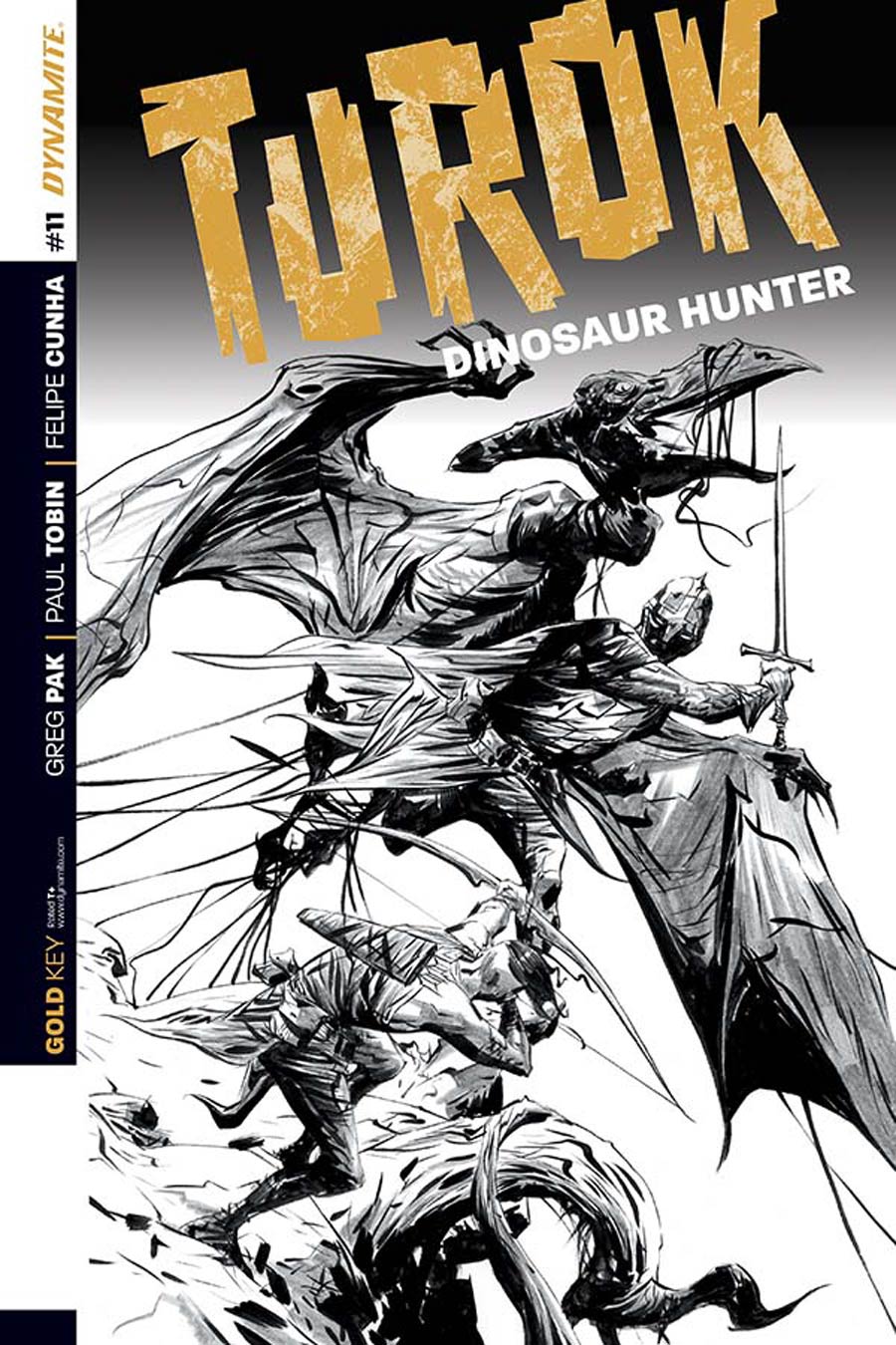 Turok Dinosaur Hunter Vol 2 #11 Cover D Incentive Jae Lee Black & White Cover