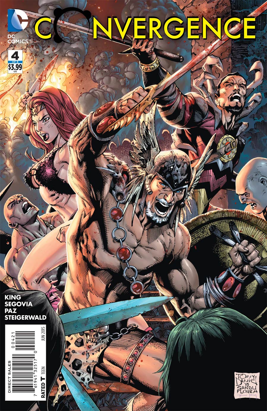 Convergence #4 Cover B Variant Tony S Daniel Cover