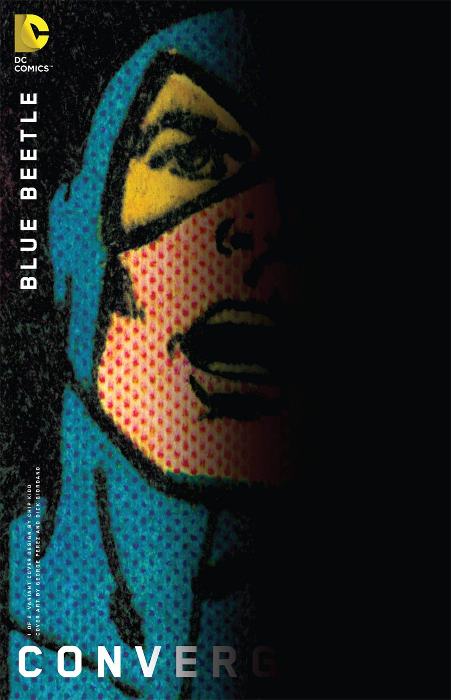 Convergence Blue Beetle #1 Cover B Variant Chip Kidd Cover