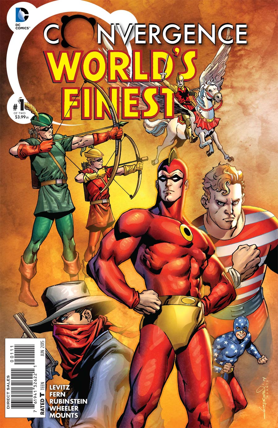 Convergence Worlds Finest Comics #1 Cover A Regular Aaron Lopresti Cover