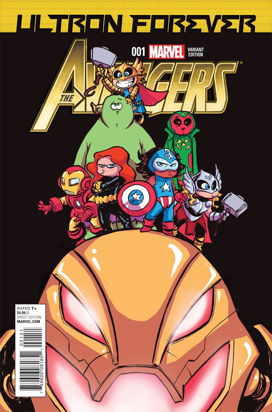 Avengers Ultron Forever #1 Cover B Variant Skottie Young Baby Cover (Ultron Forever Part 1)