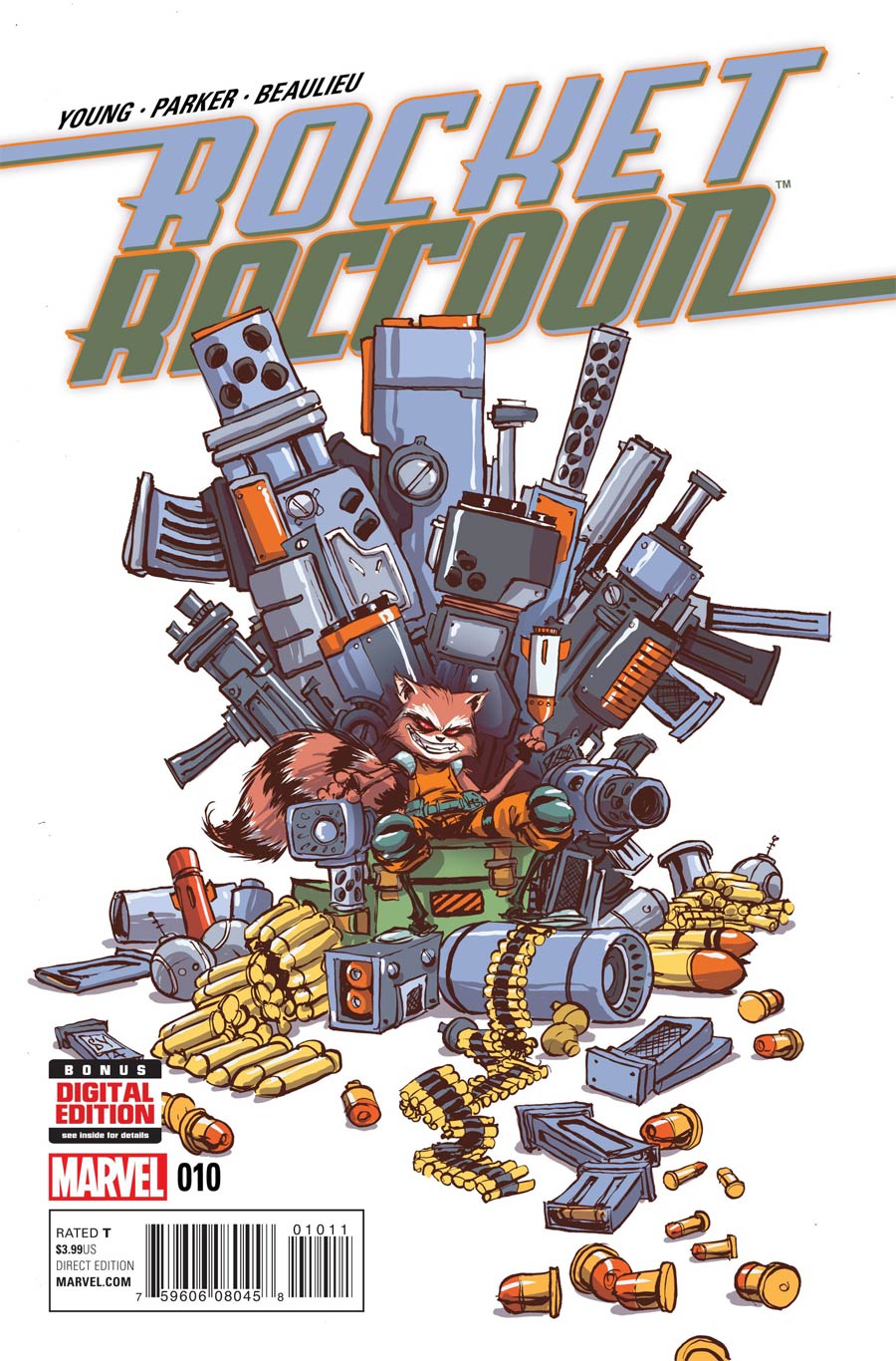 Rocket Raccoon Vol 2 #10 Cover A Regular Skottie Young Cover