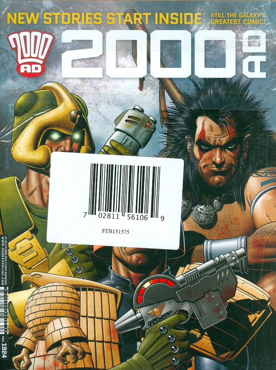 2000 AD #1924 - 1928 Pack April 2015