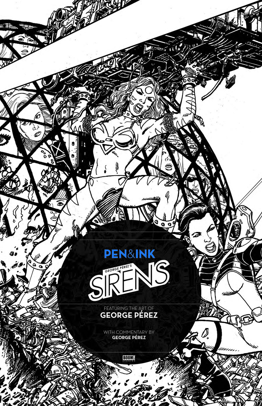 George Perezs Sirens Pen & Ink #1