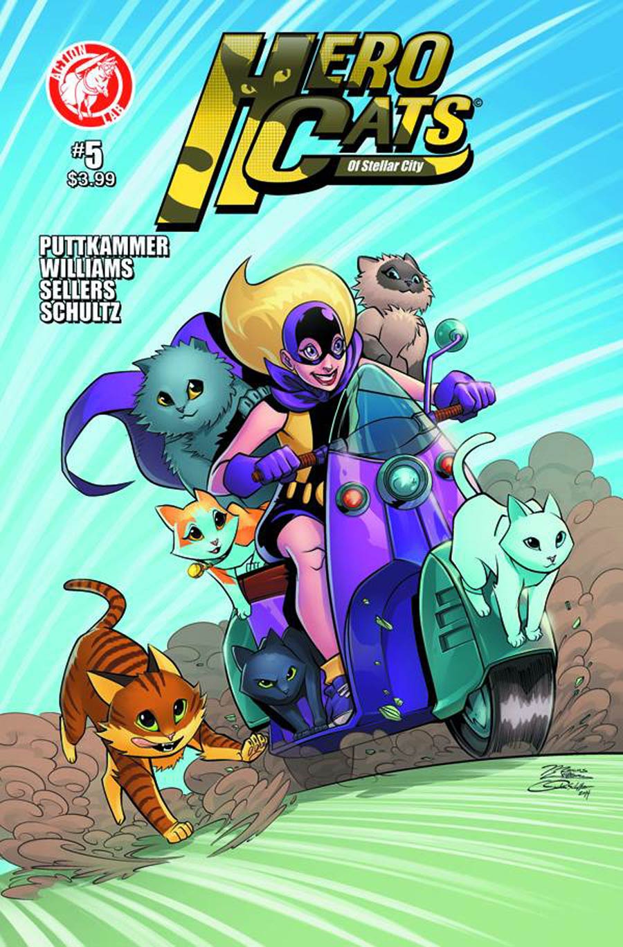 Hero Cats #5 Cover B Variant Marcus Williams Cover