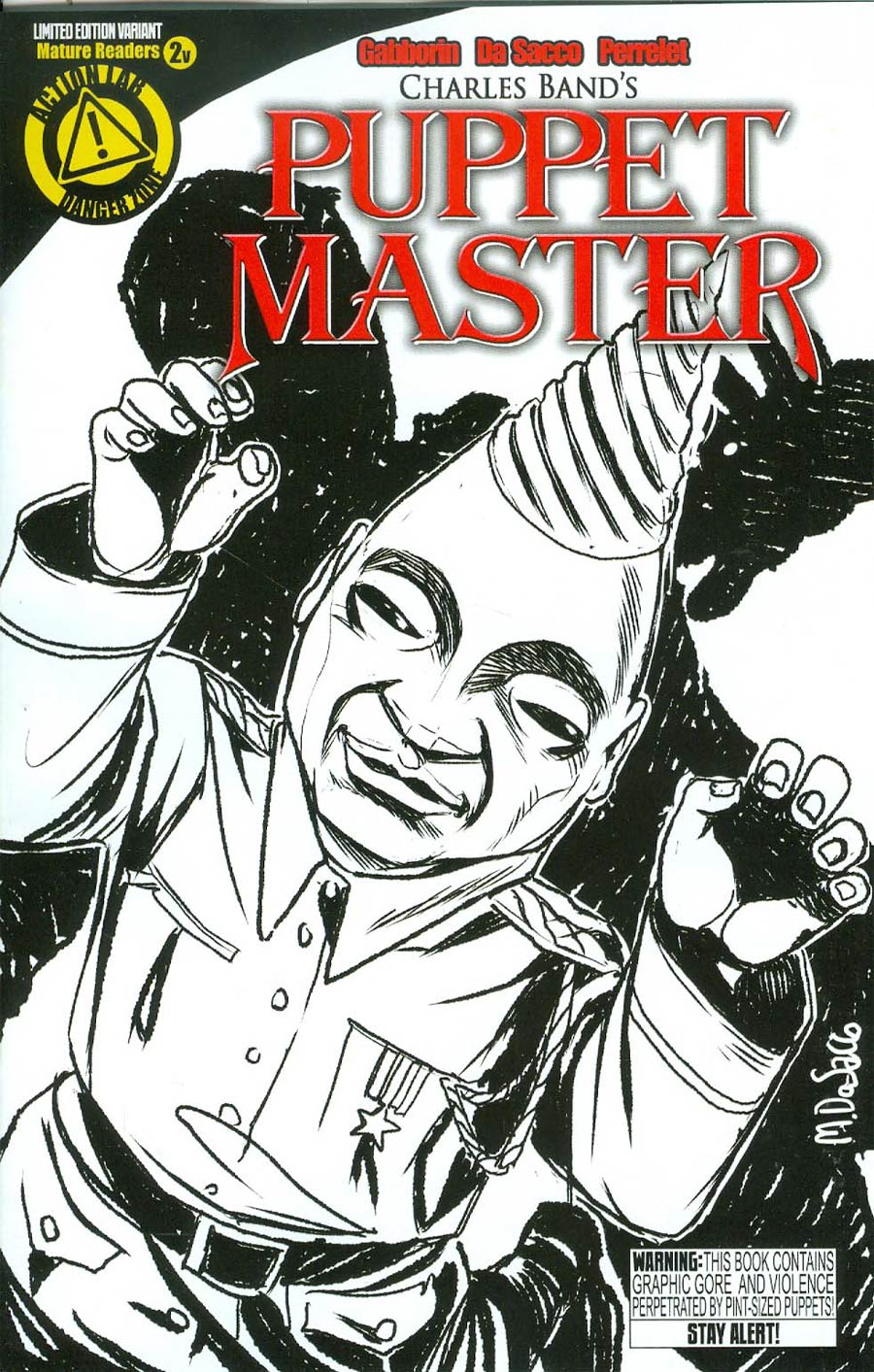 Puppet Master #2 Cover C Variant Tunneler Sketch Cover