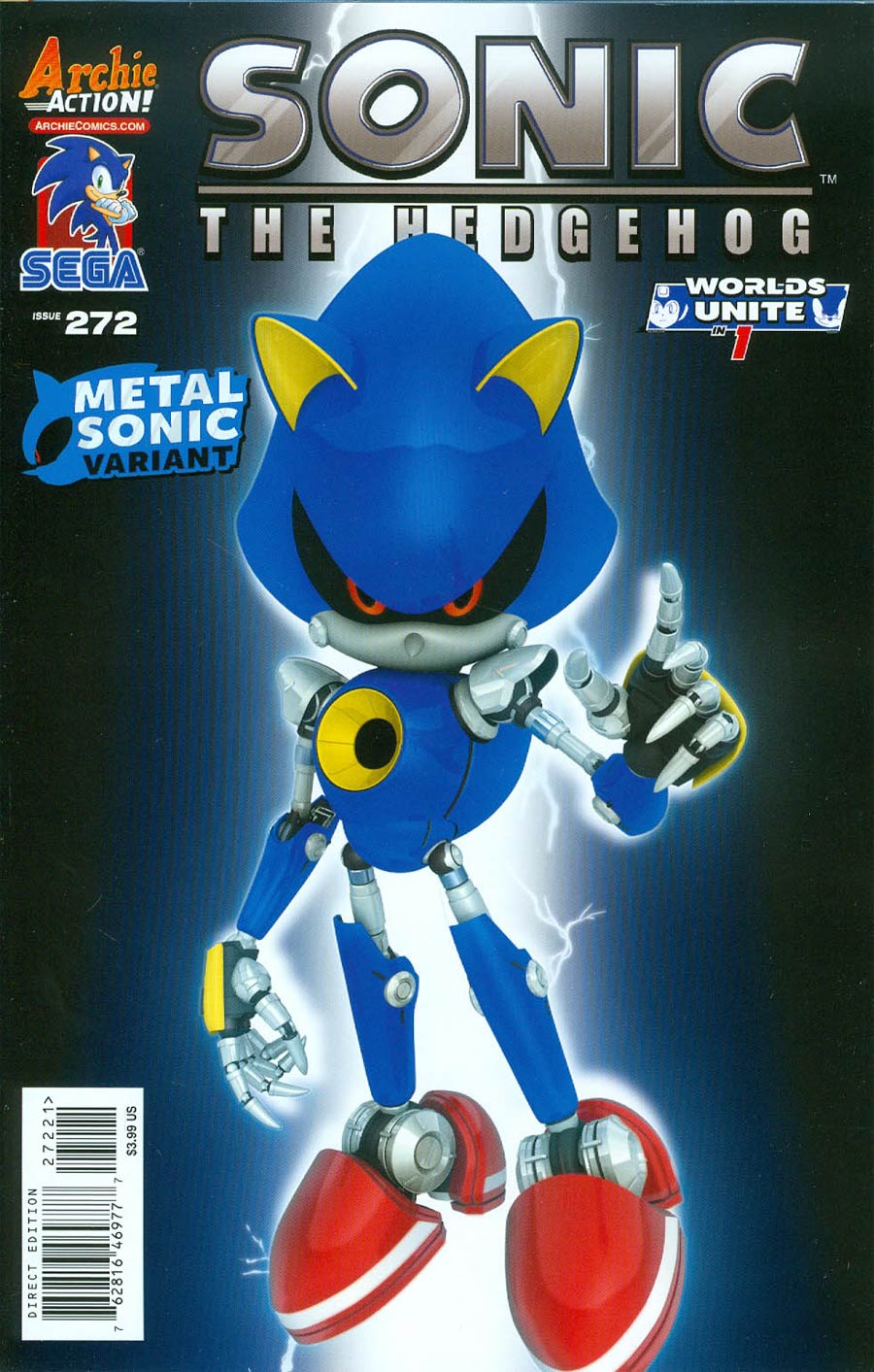 Sonic The Hedgehog Vol 2 #272 Cover B Variant Metal Sonic Game Art Sega Cover